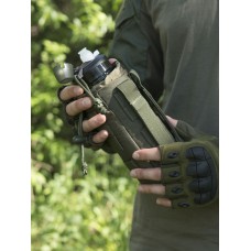 Тактическая фляга (Бутылка) GONGTEX с чехлом и креплением на систему Молле цвет Олива