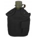 Армейская фляга пластиковая 1 литр,  в камуфлированном чехле, цвет Черный (Black)