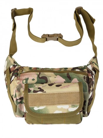 Универсальная тактическая поясная/наплечная сумка Tactical Sling Bag, 2,2 л, арт 813, цвет Мультикам (Multicam)