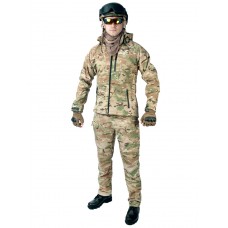 Тактический костюм мужской софтшелл (Softshell) GONGTEX ASSAULT, до -10С, цвет Мультикам (Multicam)