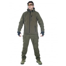 Тактический костюм мужской софтшелл (Softshell) GONGTEX ASSAULT, до -10С, цвет Олива (Olive)