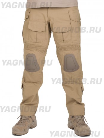 Брюки тактические мужские летние G3 Tactical Pants, с защитой коленей, ACTION STRETCH, RipStop, цвет Койот (Coyote)