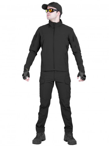 Костюм тактический мужской, демисезонный, Gongtex Outdoor Tactical Suit, цвет Черный (Black)