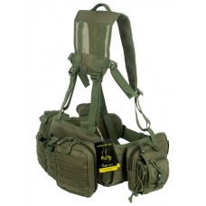 Армейский тактический разгрузочный пояс (разгрузка) с подсумками GONGTEX Tactical Belt Kit, арт 0047, цвет Олива (Olive)