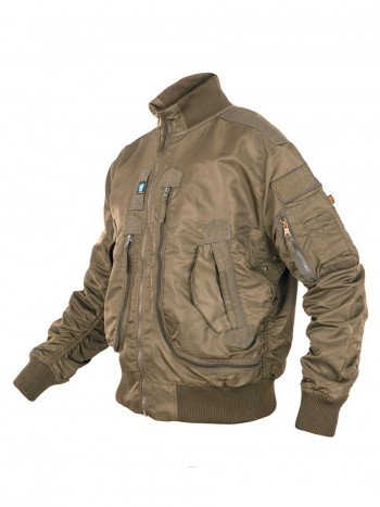 Куртка Пилот мужская (бомбер), демисезонная  762 Armyfans G056A, цвет Хаки (Khaki)