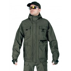 Куртка мужская демисезонная 2в1, AIR FORCE WINDBREAKER (ветровка + Softshell Jacket), 726 Armyfans, арт 038, цвет Олива (Olive)