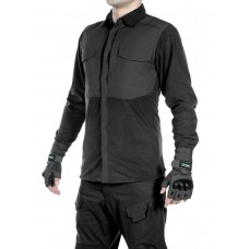 Рубашка флисовая мужская утепленная GONGTEX Superfine Fleece Shirt, цвет Черный (Black)