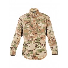 Легкая тактическая мужская рубашка GONGTEX TRAVELLER SHIRT, полиэстер-эластан, цвет Мультикам