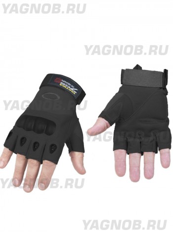 Тактические перчатки беспалые Tactica Gear 7.62 арт. 323 цвет Черный (Black)