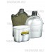 Комплект: походная фляга 2в1 (фляжка) алюминиевая 1 литр + походный котелок + мягкий чехол Yagnob Military Flask 1l, цвет Олива
