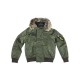 Куртка Пилот (бомбер) мужская с капюшоном, осень-зима 726 Armyfans арт 101, цвет Олива (Olive)