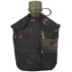 Армейская фляга пластиковая 1 литр,  в камуфлированном чехле, цвет Мультикам Блэк (Multicam Black)